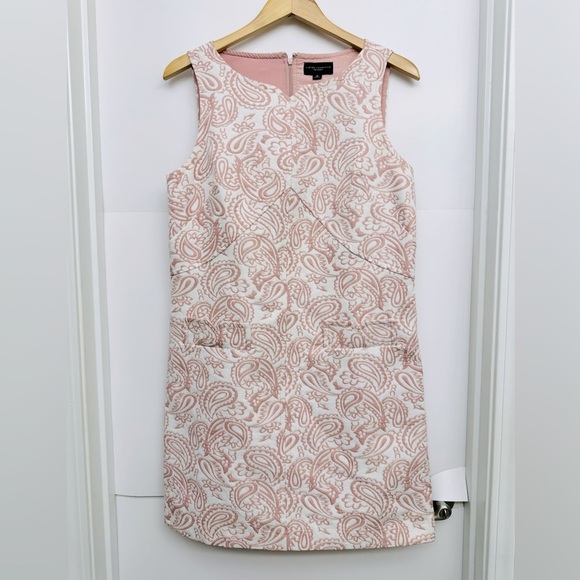 Victoria Beckham Pink Blush Paisley Shift Dress - Picture 2 of 10